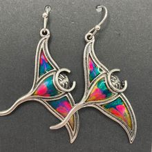 Earrings Colorful Manta Ray Dangle Earrings #665