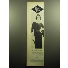 1958 Peck and Peck Dress Advertisement - be ready at five