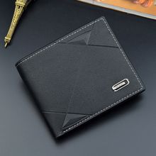 Hommes D'affaires de Portefeuille En Cuir Courte Mince Hommes