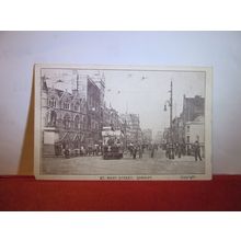 ST. MARY STREET, CARDIFF, WALES used antique postcard 1905 pm =