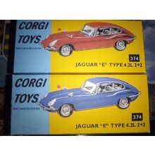 Corgi - No374 Jaguar E-Type - Replica / Copy Box only