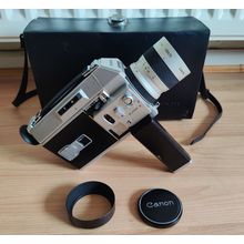Canon Auto Zoom 814 Super 8 Cine/Movie camera, hard-case, lens and lens cap.
