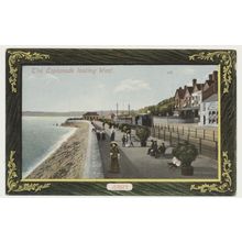 JERSEY St. Helier Esplanade looking West train early 20th C. RPPC J Welch 1896