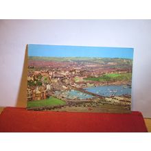 AERIAL VIEW, FOLKESTONE, KENT.. used postcard by D V Bennett 1973 pm =