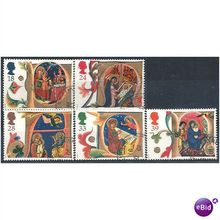 1991 Christmas Set SG1582-1586 Very Fine Used