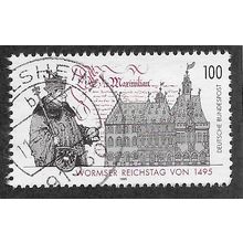 GER 1995 100pf '500TH ANN OF WORMS' FINE USED (EBID53-619)