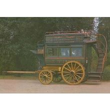 Thomas Tilling Knifeboard Omnibus Peckham Car Old Coach Advertising Postcard