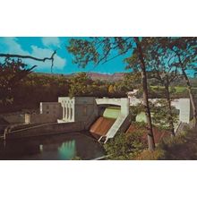 Pitlochry Hydro Electric Dam Perthshire New Salmon Ladder Scottish 60s Postcard
