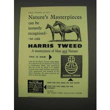 1955 Harris Tweed Clothing Ad - Nature's Masterpieces