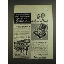 1955 Harry and David Ad - Royal Riviera Pears