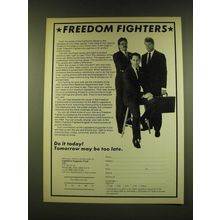 1990 Legislative Supporter Fund AMA Ad - Freedom Fighters