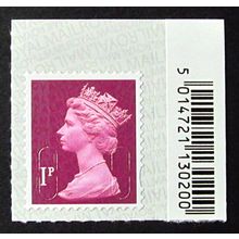 GB 2017 Machin SG U2920 1p Deep Crimson + Top Right Corner Margin (M17L) MNH