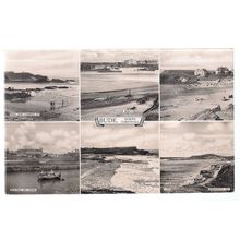multiview, BUDE, CORNWALL, used vintage postcard RP by Overland views 1961 =