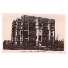JEZREEL'S TOWER, GILLINGHAM, KENT used antique postcard RP 1913.. stamp removed