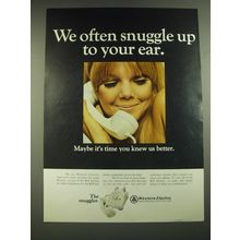 1968 Western Electric Ad - We often snuggle up to your ear