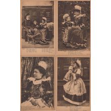 Theodore Botrel 4x French Costume Poems Old Postcard s