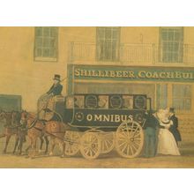 Shillibeer Omnibs London Transport Painting Postcard