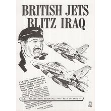 British Jets Blitz Iraq Saddam Hussein Nuclear Plant Limited Edition Postcard