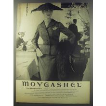 1956 Moygashel Flaxtweed Linen Ad - Marquise Suit by Phillippe Tournays