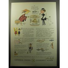 1957 General Foods Ad - A discreet marriage of East & west Numaki Spread