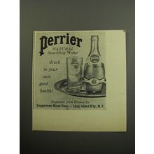 1957 Perrier Water Advertisement - drink to your own good health