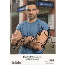Davood Ghadami as Kush Kazemi Eastenders BBC Hand Signed Cast Card Photo