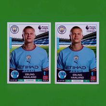 PANINI PREMIER LEAGUE 2022 2023 ERLING HAALAND Lot Of 2 Stickers #424