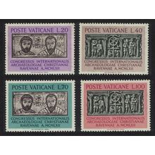 Vatican Archaeology Congress Ravenna 4v 1962 MNH SG#385-388 Sc#341-344