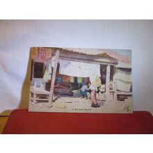 A BURMESE BAZAAR, BURMA, ASIA unused antique postcard by R. Tuck. 'Oilette' =