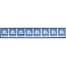 1520b, MNH 10¢ Imperforate & Miscut Line Strip of 8 Error * Stuart Katz