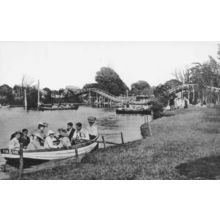 Queen Victoria Diamond Jubilee Boat Party Burgess Hill Sussex Postcard