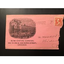 ICOLLECTZONE US 1905 Acme Copying Illinois Advertising Cover (E800)