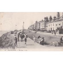 ED18 FOLKESTONE - THE LEAS . LL PRINTED POSTCARD