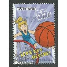 AUS 2009 55c 'LETS GET ACTIVE' FINE USED (EBID34-890)