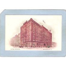 New York Buffalo Hotel Broezel Street Scene Intersection w/Old Cars ny_box~2625
