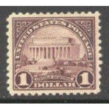 571 $1 Lincoln Memorial Very Fine MHR/MHH S0308