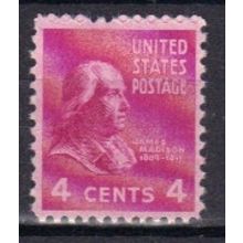 808 4c James Madison Fine MNH B0150