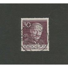 Germany Berlin 1952 Famous Berliners 30pf Purple SG B99 Used (Max Planck)