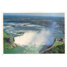 NIAGARA FALLS, CANADA used postcard 1990 postmark #