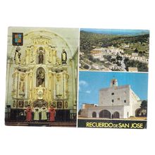 RECUERDO DE SAN JOSE, IBIZA, SPAIN used vintage postcard 1978 postmark =