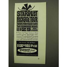 1964 Stardust Hotel Ad - Stardust Package Tour
