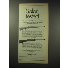 1969 BSA Monarch DeLuxe Hunting Rifle Ad - Safari