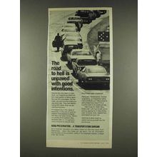 1978 The Asphalt Institute Ad - The Road to Hell
