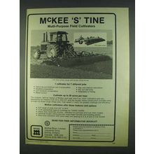 1978 McKee S Tine Multi-Purpose Field Cultivators Ad