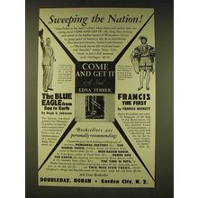 1935 Doubleday, Doran Books Ad - Come and Get it a novel by Edna Ferber