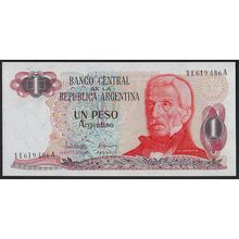 1983 Argentina Banknote 1 Peso