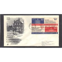FDC Art Craft 1543-1546 10c Congress (Cachet-Penciled/A) CV42238