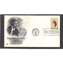 FDC Art Craft 1926 18c Edna Millay (Cachet-U/A) CV00249