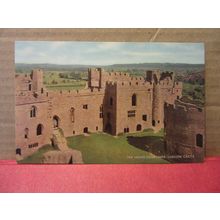 THE INNNER COURTYARD, LUDLOW CASTLE, SHROPSHIRE unused postcard by J. Salmon A =