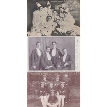 Cardows Cadets Military Music Hall & Pierrots 3x Old Postcard s